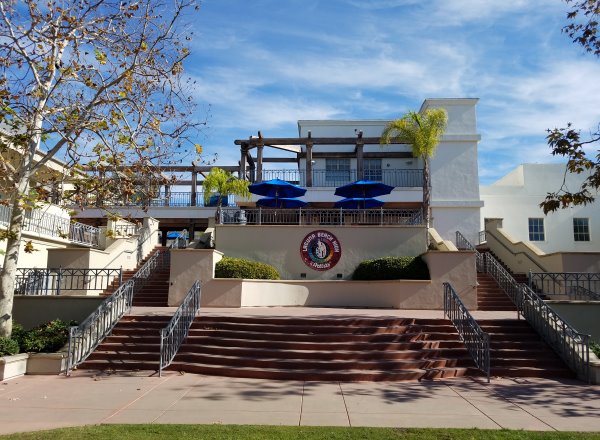 Laguna Beach High School front steps Laguna Beach California Orange County