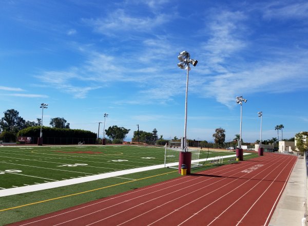 laguna beach high school track and football field laguna beach california orange county