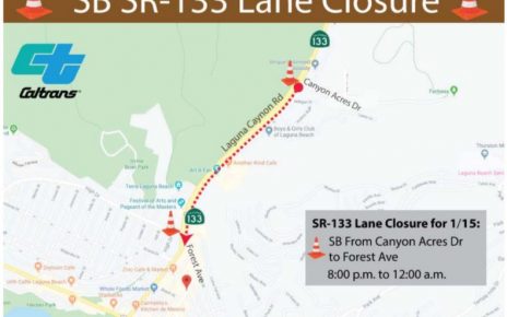 SR-133 Lane Closure For Emergency Repairs